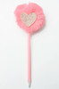8.5" Pom Pom Pen w/ Shiny Heart .62 ea