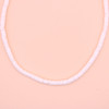 19" Smooth Clam Shell Necklace All White Color $2.25 Each