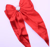 10" Gator Clip Pearl Bow w/ Long Tail Assorted Colors  .64 each