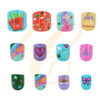 Kids Princess Theme Design 12 Pack Pre Glued Nails .68 each set