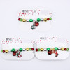 Festive Christmas Beaded Charm Bracelet w/ Jingle Bells .68 each