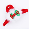 4.25" Festive Red Soft Velvet Christmas Hair Claw Clips .68 each