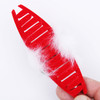 4.25" Festive Red Soft Velvet Christmas Hair Claw Clips .68 each