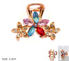 1.8" Crystal Floral Hair Claw .68 each