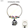 Kids Gold & Silver Novelty Charm Wire Bracelet (2276) .68 each