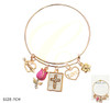 Gold & Silver Charm Bangle Bracelet – Faith & Love Collection .68 each
