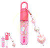 Tube Lip Gloss with Detachable Heart Keychain charm 12 pcs per display box $1.50 each