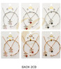 3 Pc Gold & Silver Butterfly Jewelry Set – Necklace, Bracelet & Earrings (0828) .72 each set