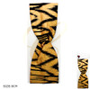 3.2" Twist Knot Metallic Animal Print Fabric Headband .68 each