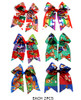 5.9" Soccer Print Gator Clip Hair Bow (1236) .68 each