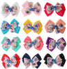 5.9" Novelty Center Charm Gator Clip Hair Bow (1191) .68 each