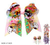 6.9" Novelty Print Gator Clip Hair Bow .68 each