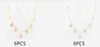 17" Romantic Love & Heart Charm Gold & Silver Necklace .68 each