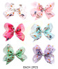 5.9" Novelty Print Gator Clip Hair Bow (1231) .68 each