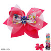 6.7" Novelty Print Gator Clip Hair Bow (1265) .68 each