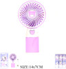 5.5" Handheld Rechargeable USB Fan Asst Colors $2.66 each