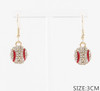 Rhinestone Baseball Stud & Drop Earrings .68 each pair