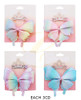 2 Pc Set Crown & Glitter Butterfly Gator Clip Bow .68 each set