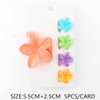 5 Pc Set Glitter Plumeria Flower Hair Clip Set .68 each set