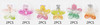 3.1" Ombre Plumeria Flower Rhinestone Claw Clip .68 each
