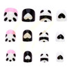 Kids Panda Mixed Theme Design 12 Pack Pre Glued Nails .68 each set
