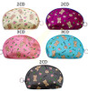 8.2" x 5.5" Teddy Bear Print Zipper All Purpose Cosmetic Bag .68 each