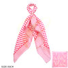 20" Square Polka Dot Print Scarf w/ Scarf Slide Mx Colors .68 each