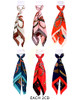 20" Square Fashioned Print Scarf w/ Scarf Slide Mx Colors  .68 each