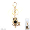 4.7" Rhinestone Owl Charm Keychain/ Bag Charm .68 each