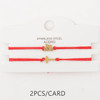 2 Pc Set Red String Faith Bracelet .68 each set