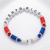 Puerto Rico Letters Beads w/ Discs Bracelet .68 each