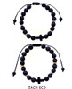 Lava Rock Cord Bracelet w/ Hematite Cross .68 each