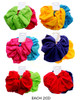 2 Pc Set Soft Solid Bright Color Scrunchie .68 each set