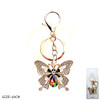 3.9" Rhinestone Butterfly Charm Keychain with Gem .68 each
