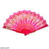 9" Butterfly Lace Folding Hand Fan Asst Colors .68 each