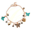 Butterfly & Heart Charm Anklet .68 each