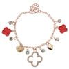 Quatrefoil & Heart Charm Anklet .68 each