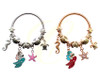Kids Mermaid & Sea Life Charm Bangle Bracelet .68 each