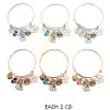 Kids Cat Charm Bangle Bracelet .68 each