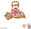 1.8" Crystal Flower Hair Claw .68 each