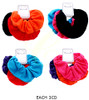 3 Pc Set Solid Asst Color Scrunchie .68 each set