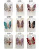 2" Sparkling Crystal Butterfly Hair Claw .68 each