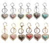 4.1" Rhinestone Heart Charm Keychain .68 each