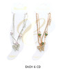 Double Chain Anklet with Rhinestones & Butterfly Charms .68 each
