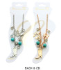 Western Boot, Horseshoe & Bow Charms Anklet with Rhinestones .68 each 
