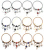 Spring Style Gold & Silver Charm Bracelet with Shooting Star Charms .68 each