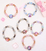 Marble Beaded Bracelet with Girl Squad Charm .68 each