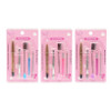 5 Pc Eyebrow Razor, Tweezers, Lash Brush & Blackhead Remover Beauty Tool Set .68 each set