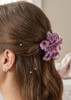 3" Acrylic Translucent Flower Hair Claw Clips .68 each