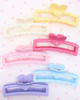 5" Large Heart Hair Claw Clip w/ Stones .68 each